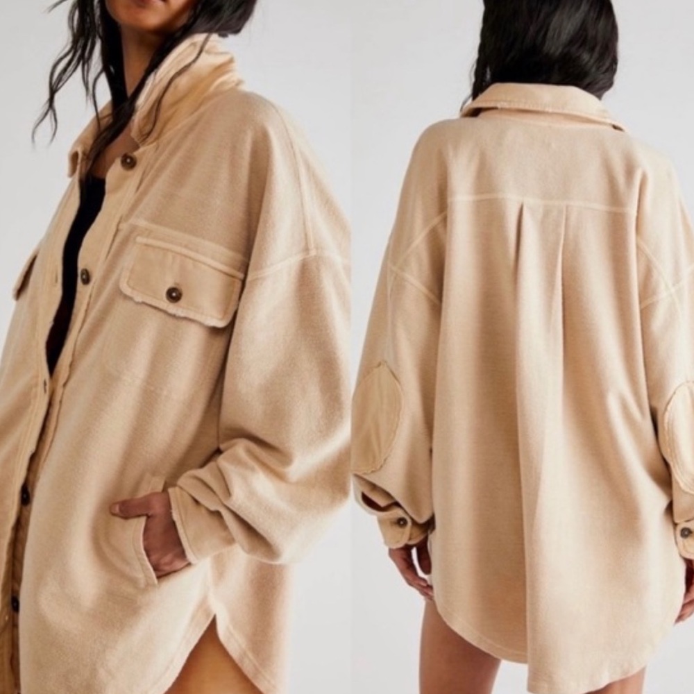 Free People Ruby Jacket in Beige Size XL - Picture 2 of 10